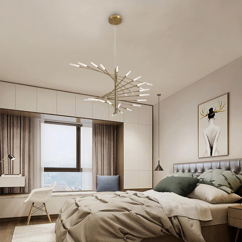 Arisha Modern Chandelier Metal Acrylic Living Room