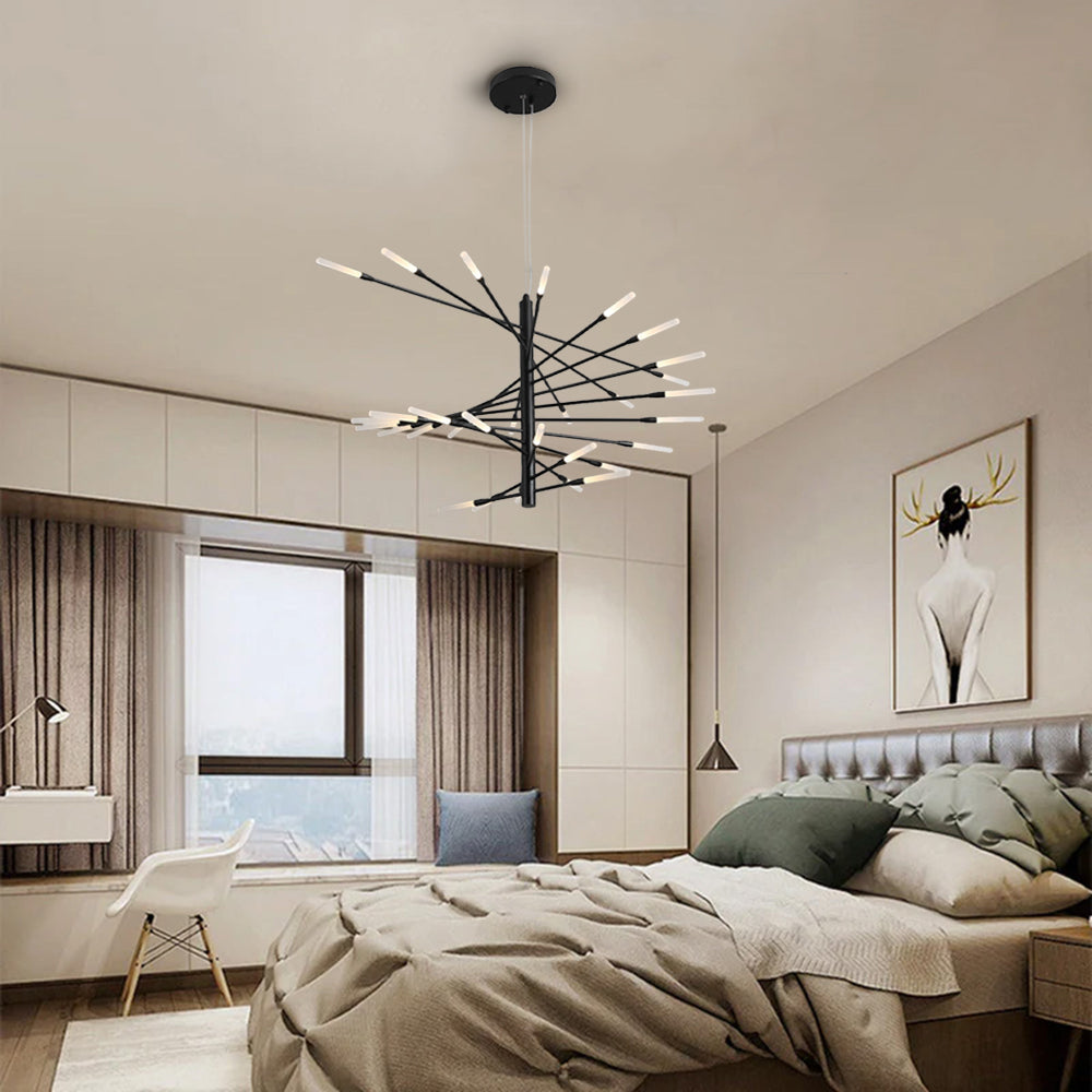 Arisha Modern Chandelier Metal Acrylic Living Room