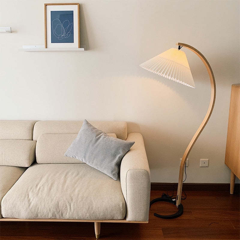 Ritta Floor Lamp Caprani Unique LED Wood Bedroom/Living Room - Letslighting