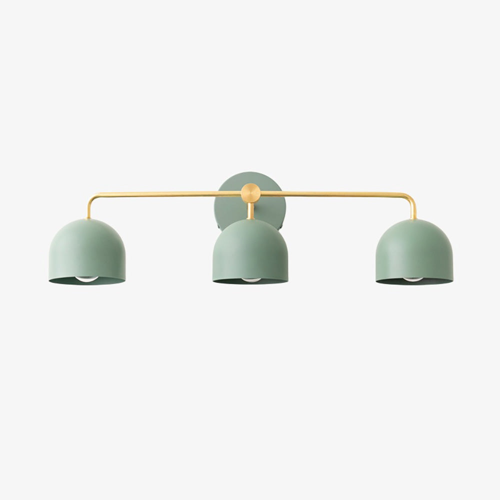 Chroma Brass White Wall Light Contemporary Living Room