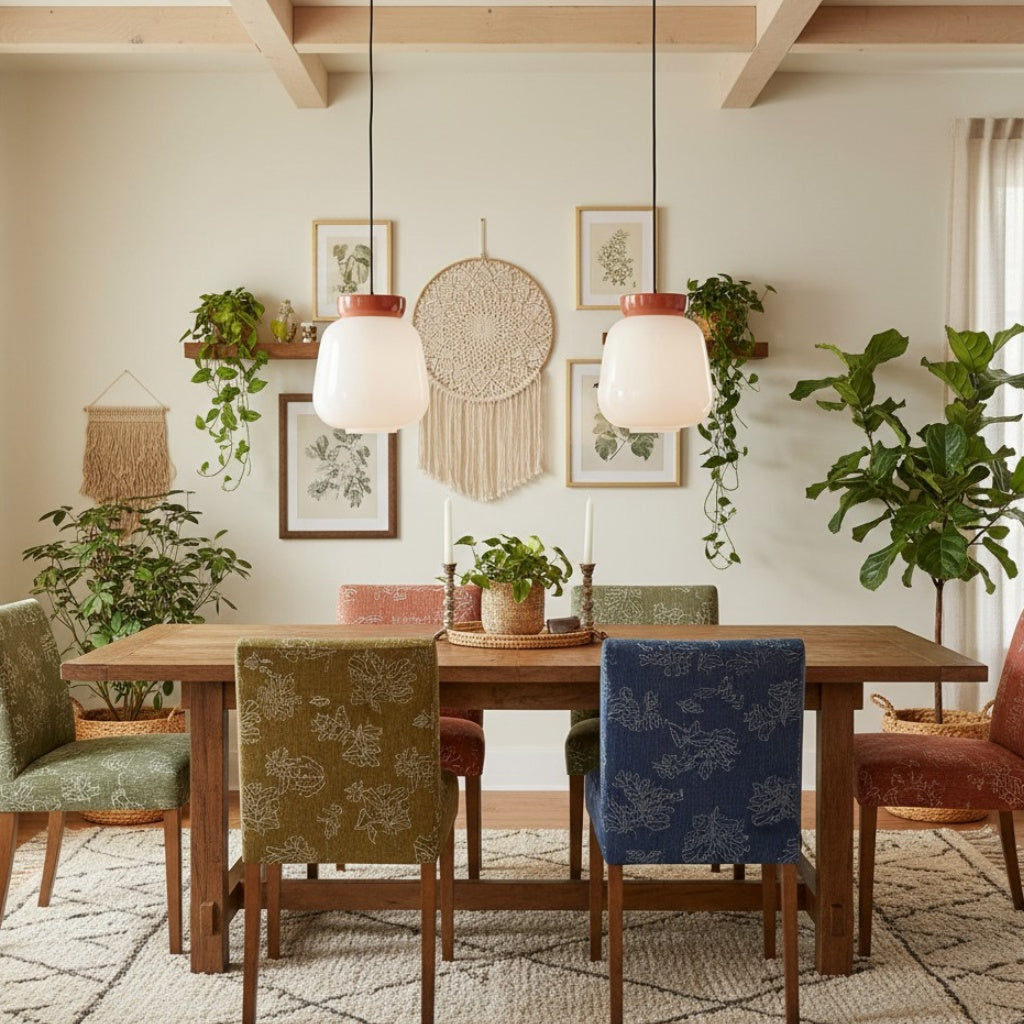 Hues Ceramic Bowl Pendant Light