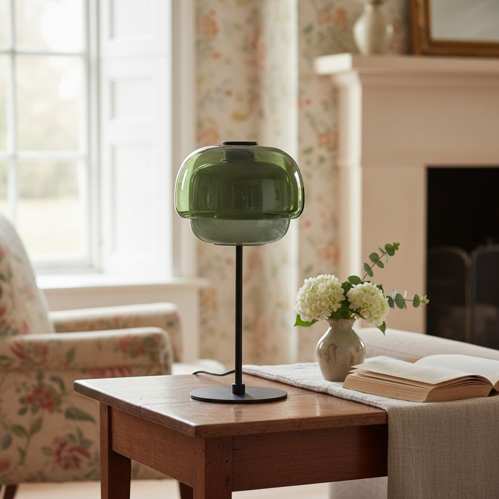 Orbit Glass Table Lamp For Living Room