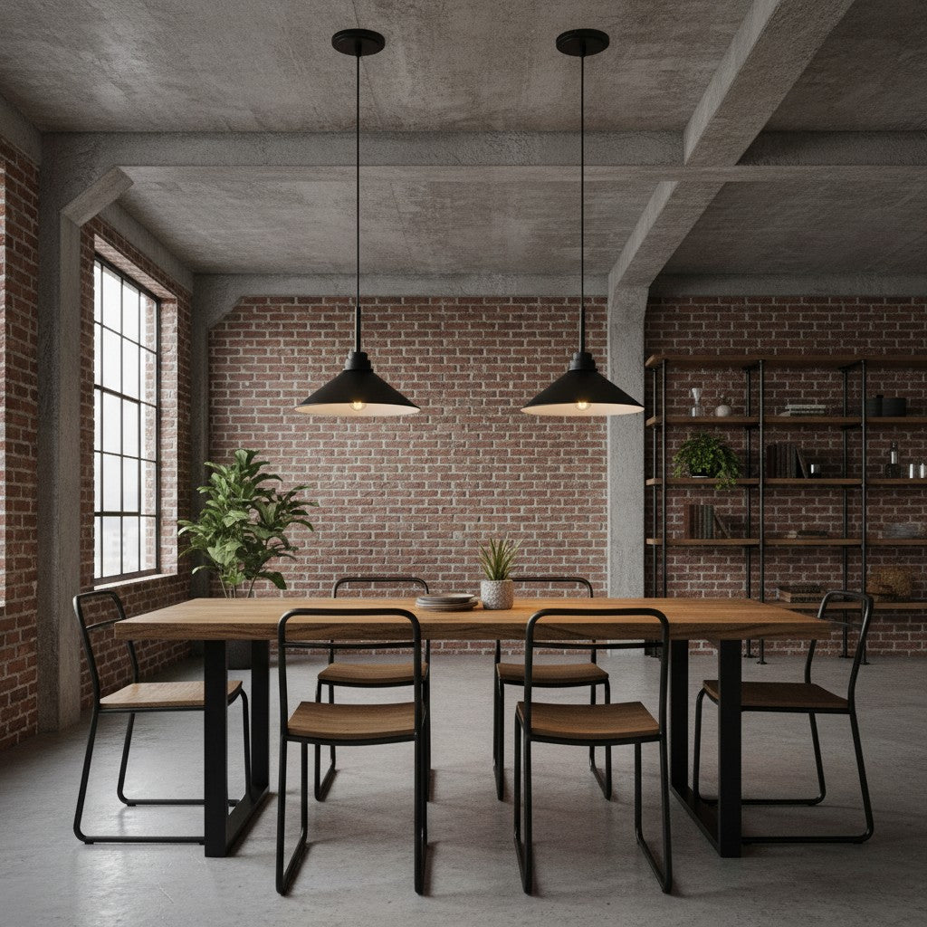 Grange Pendant Light Metal&Glass
