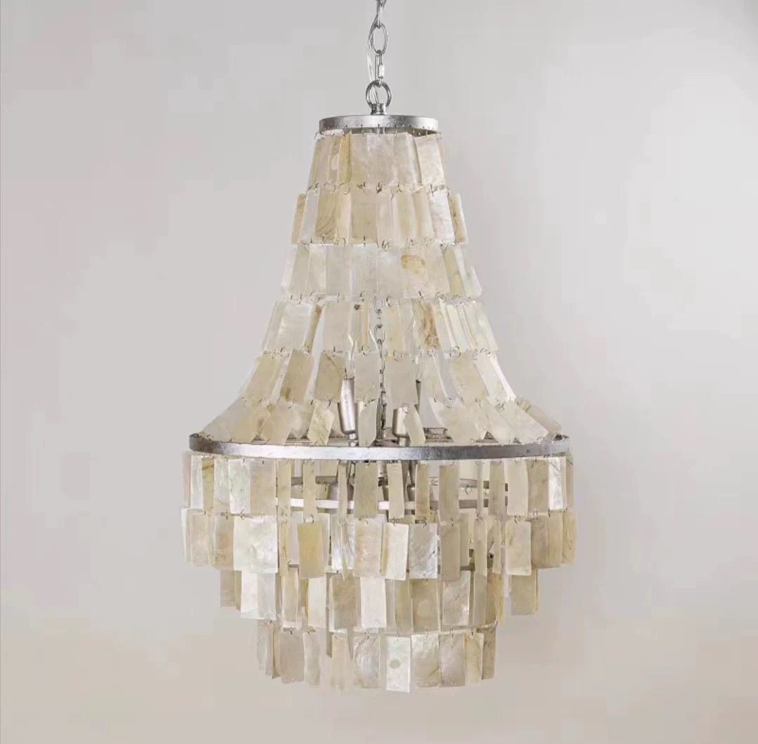 Aurora Chandelier Boho Shell Tiered - Letslighting