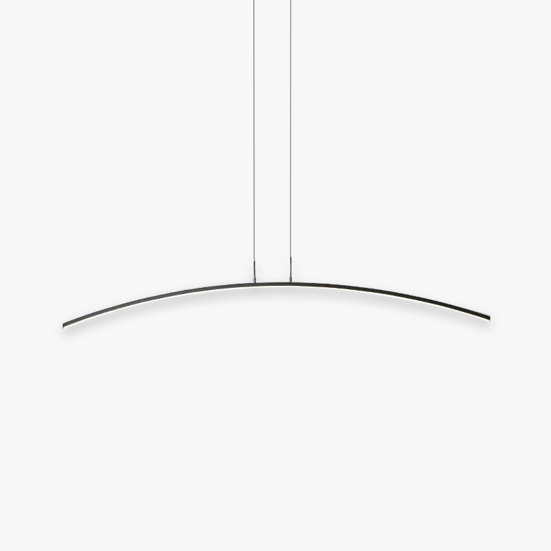 Arisha Curved Linear Pendant Light for Dining Room