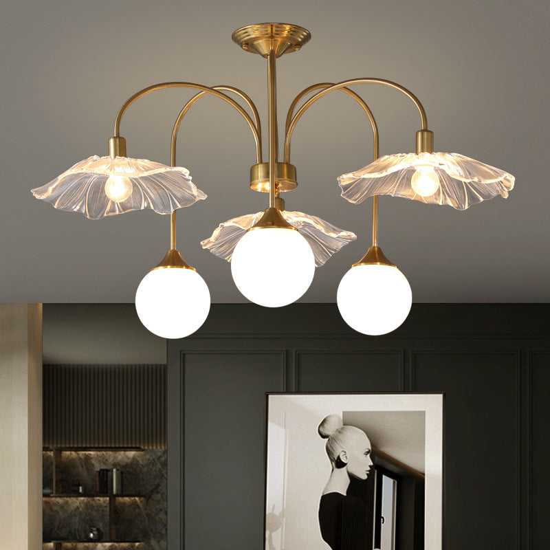 Valentina Nordic LED Chandelier Glass Living Dining Room Bedroom