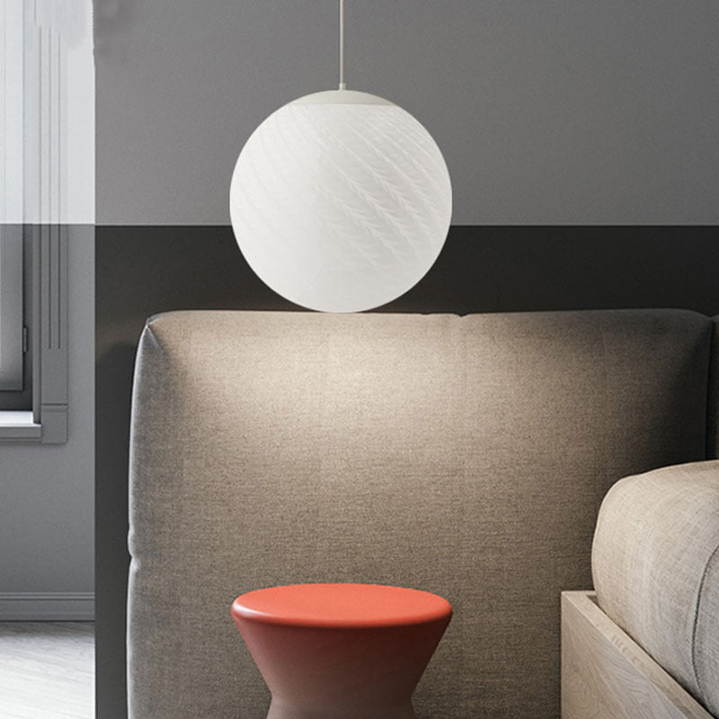 Valentina Minimalist LED Pendant Light Glass Study Bedroom