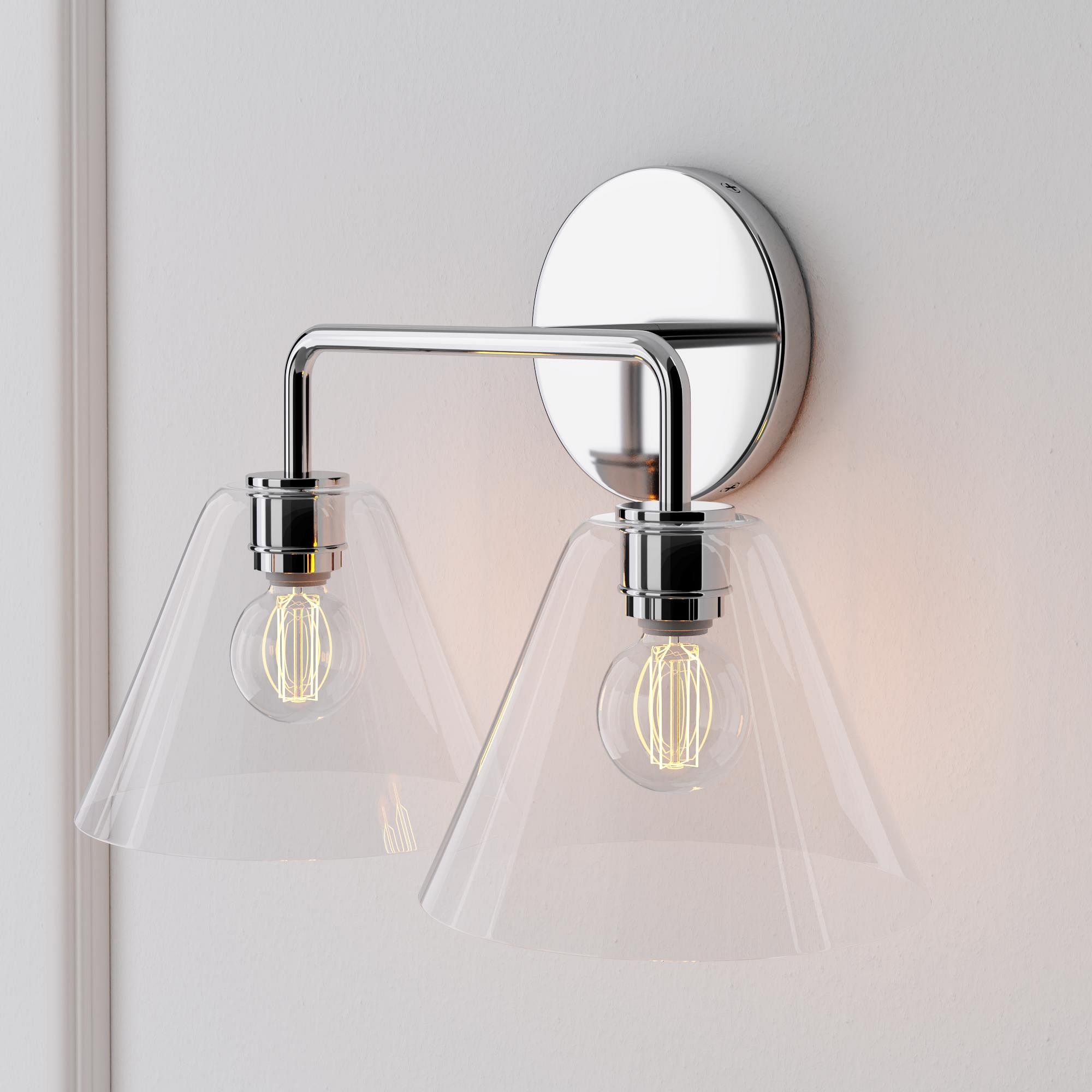 Cone Wall Sconce Milk Glass Living Room