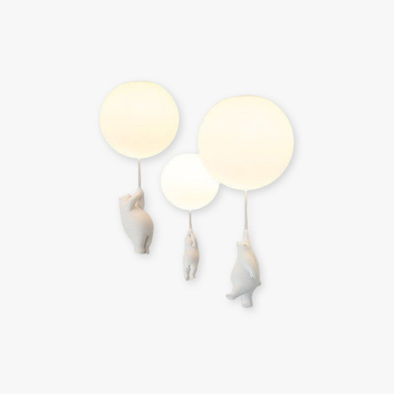 Aria Bear Balloon LED Children Flush Mount Ceiling Light 3 Style - Letslighting