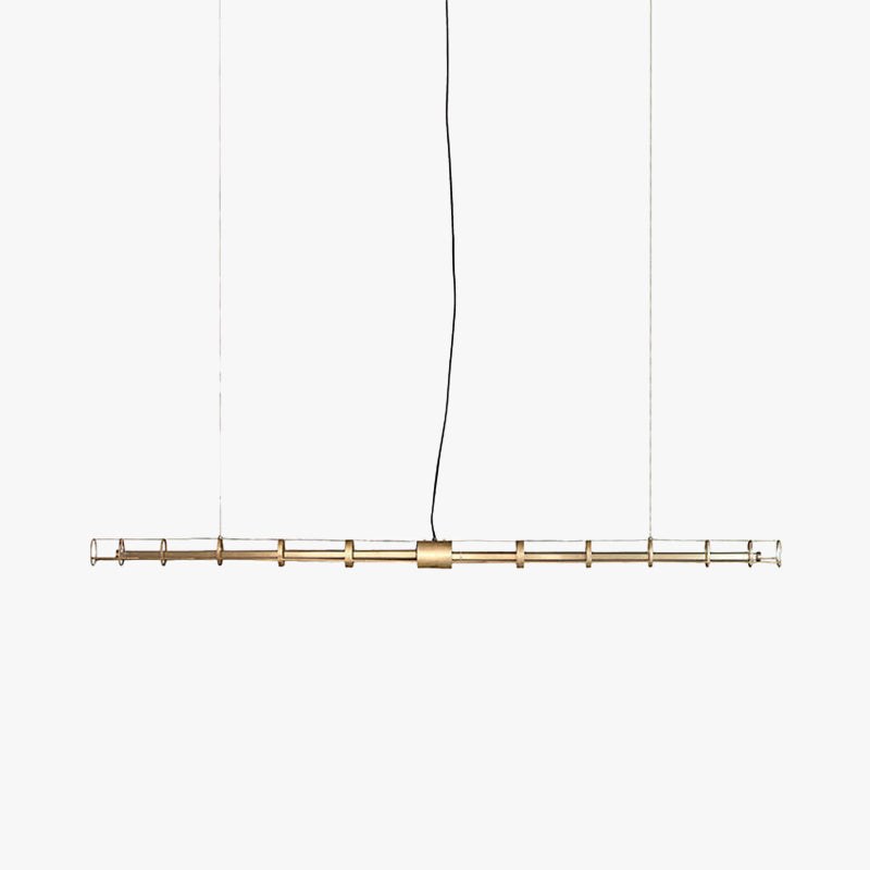 Arisha Modern Minimalist Linear Metal Glass Pendant Light