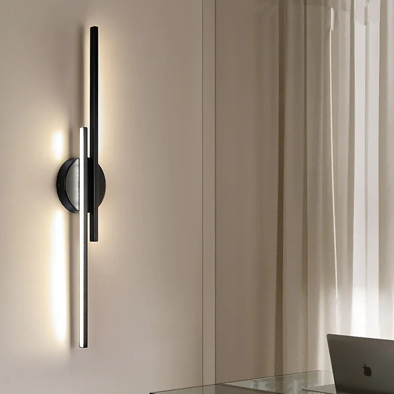 Arisha Modern Nordic Linear LED Indoor Wall Lamp Silikon Bedroom Living Room - Letslighting