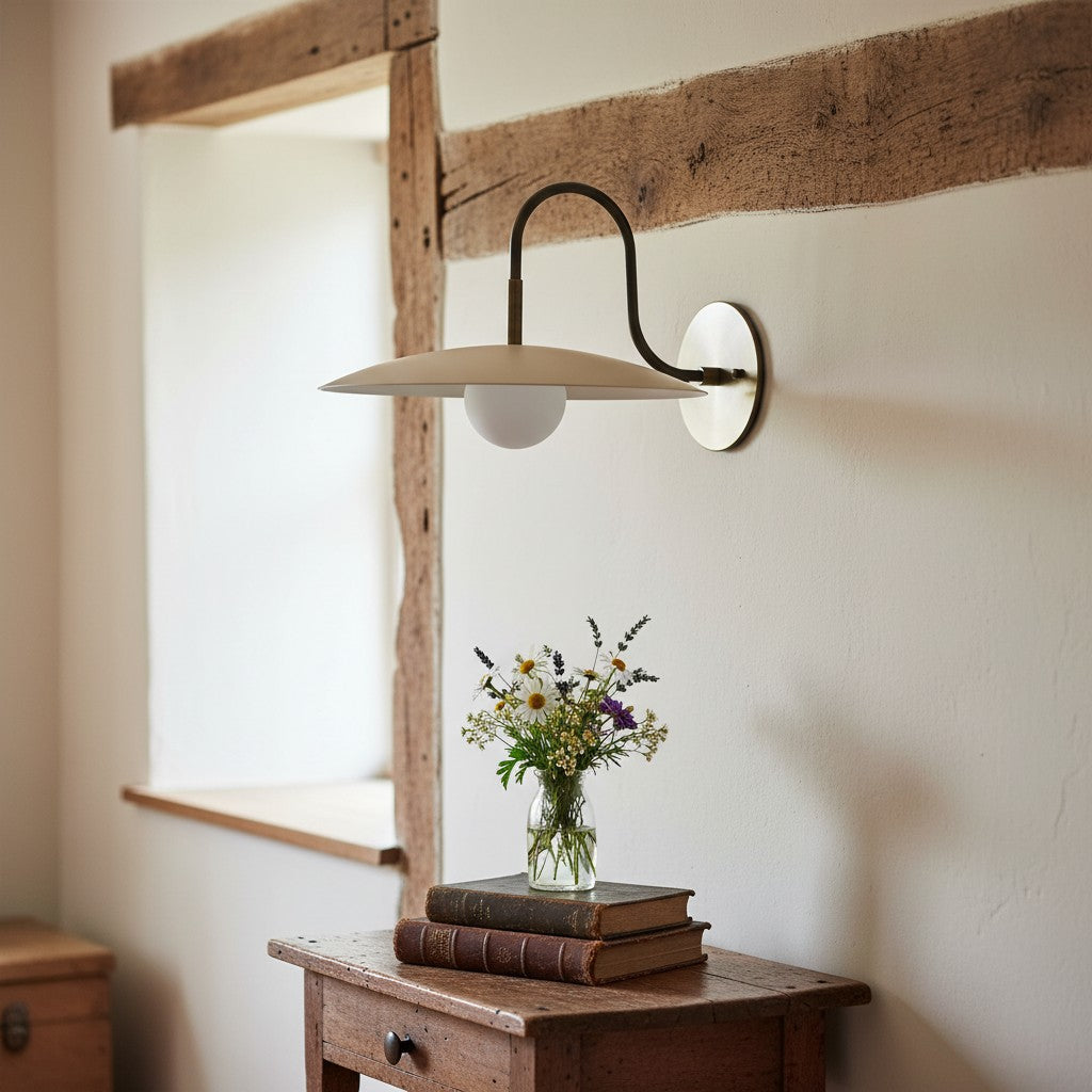 Disc Wall Sconce Metal Modern Bedroom