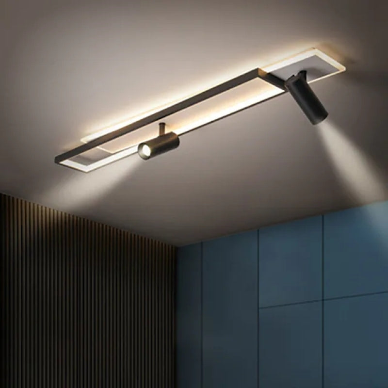 Aim Modern Geometric Ceiling Light with Spotlight