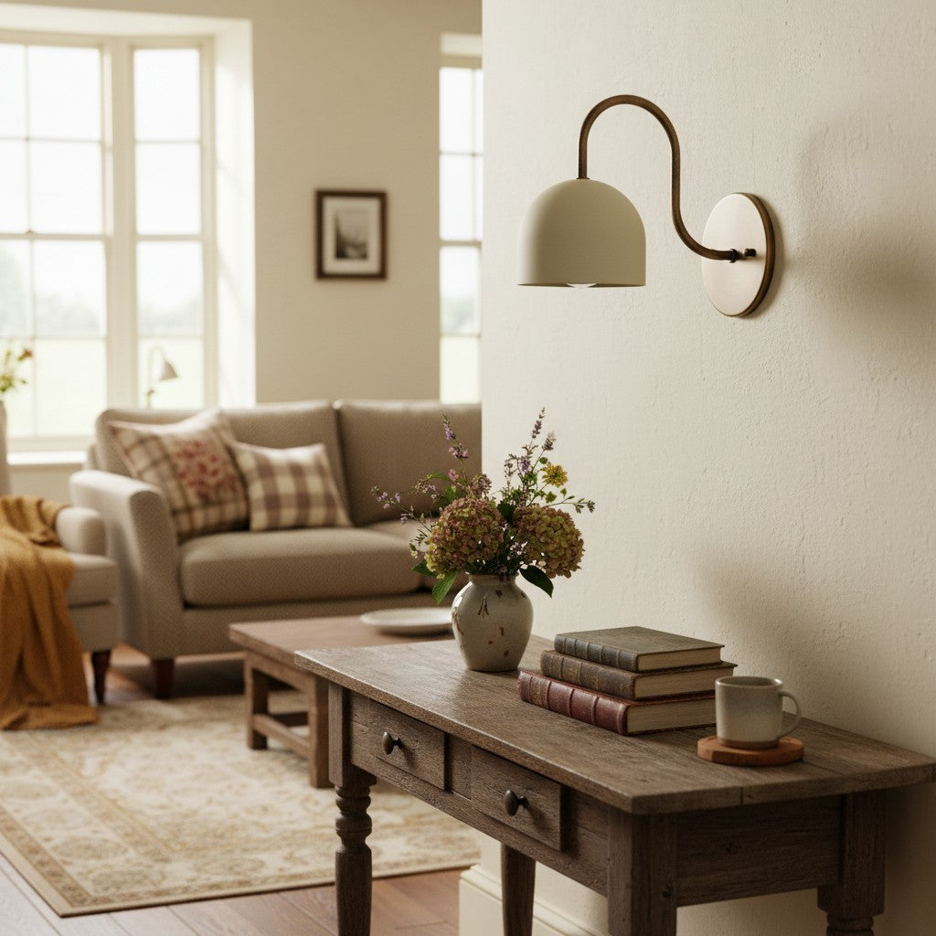 Disc Wall Sconce Metal Modern Vintage Hallway