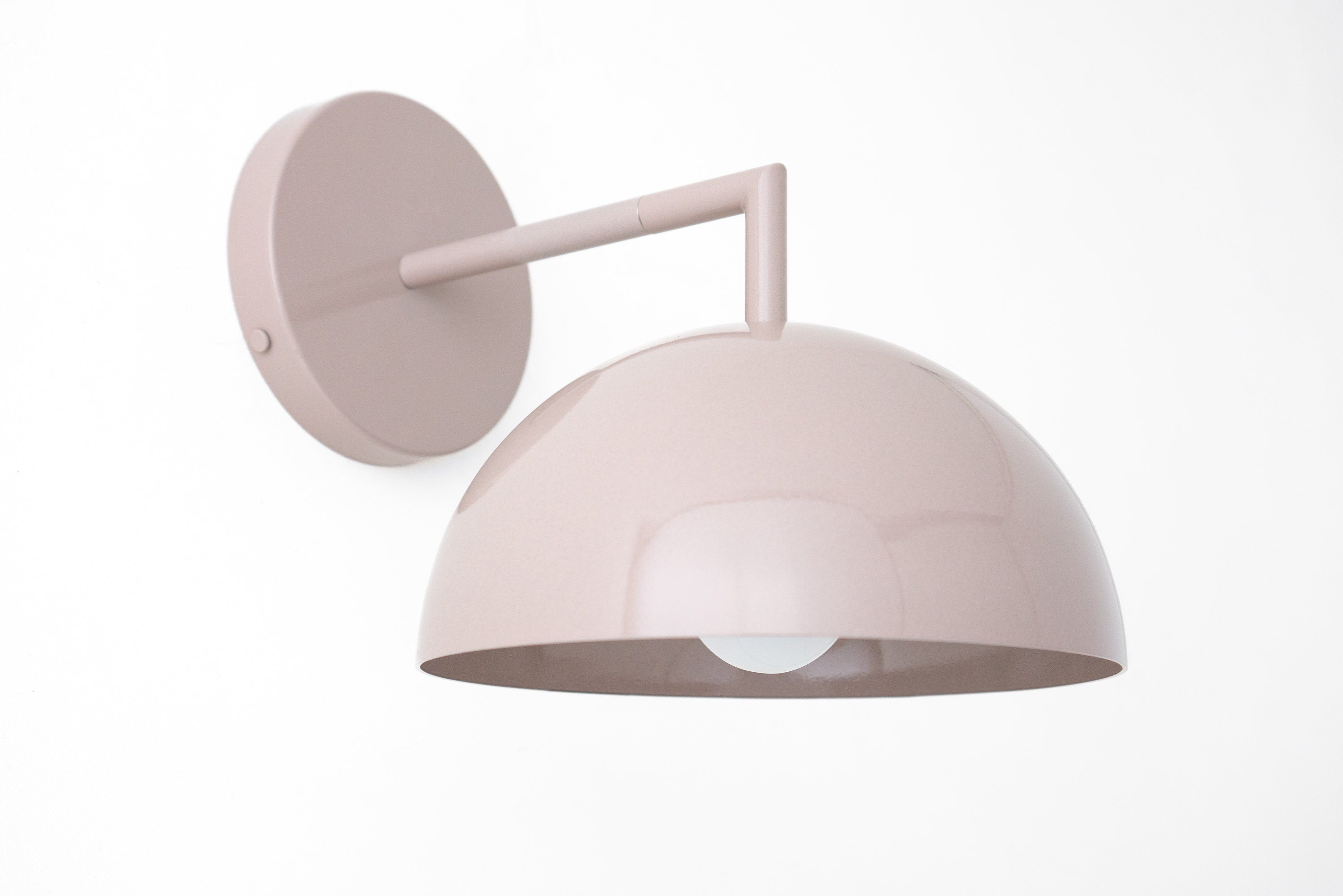Chroma Minimalist Metal Dome Sconce
