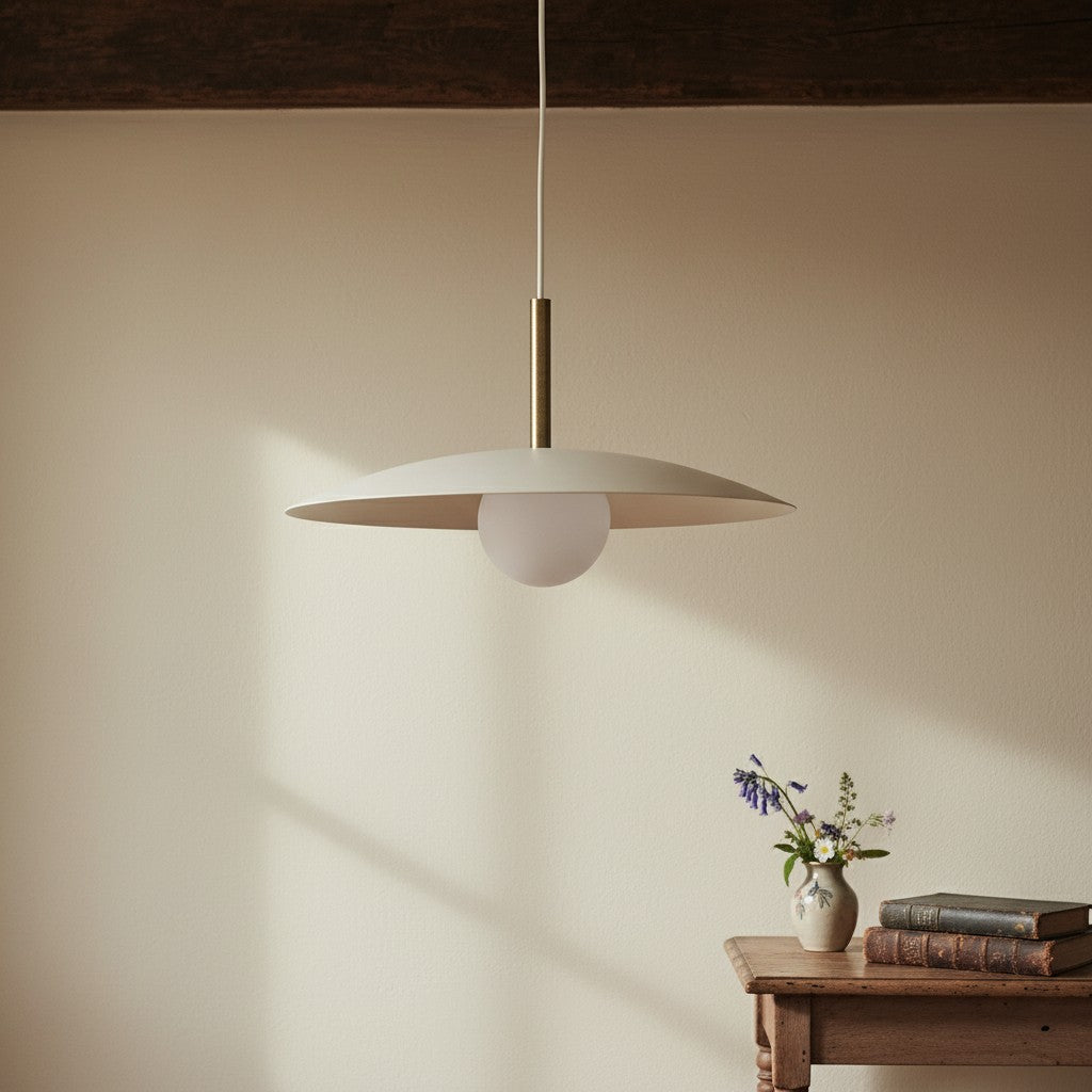 Disc Pendant Light Brass