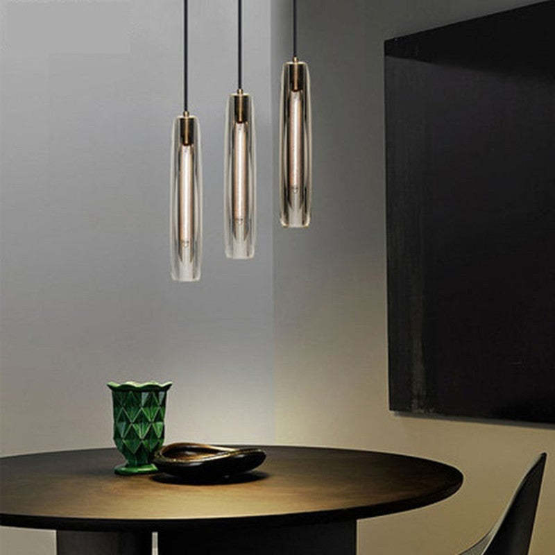 Arisha Brass Designer LED Glass Pendant Lamp - Letslighting