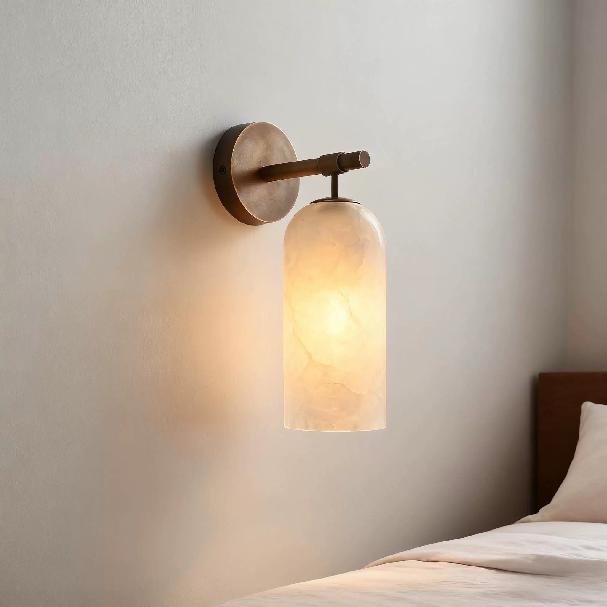Pillar Modern Alabaster Wall Light