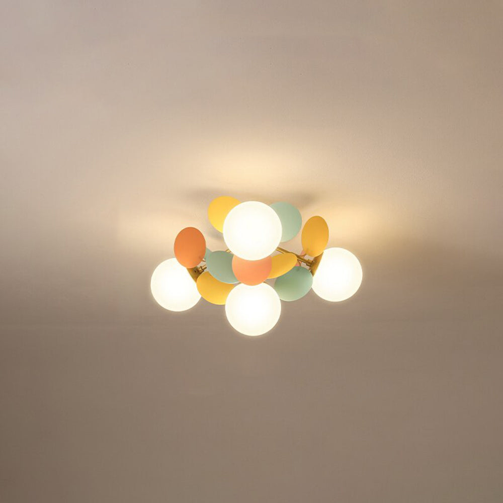 Jevon Multicolored Flower Branch Chandelier Living Room
