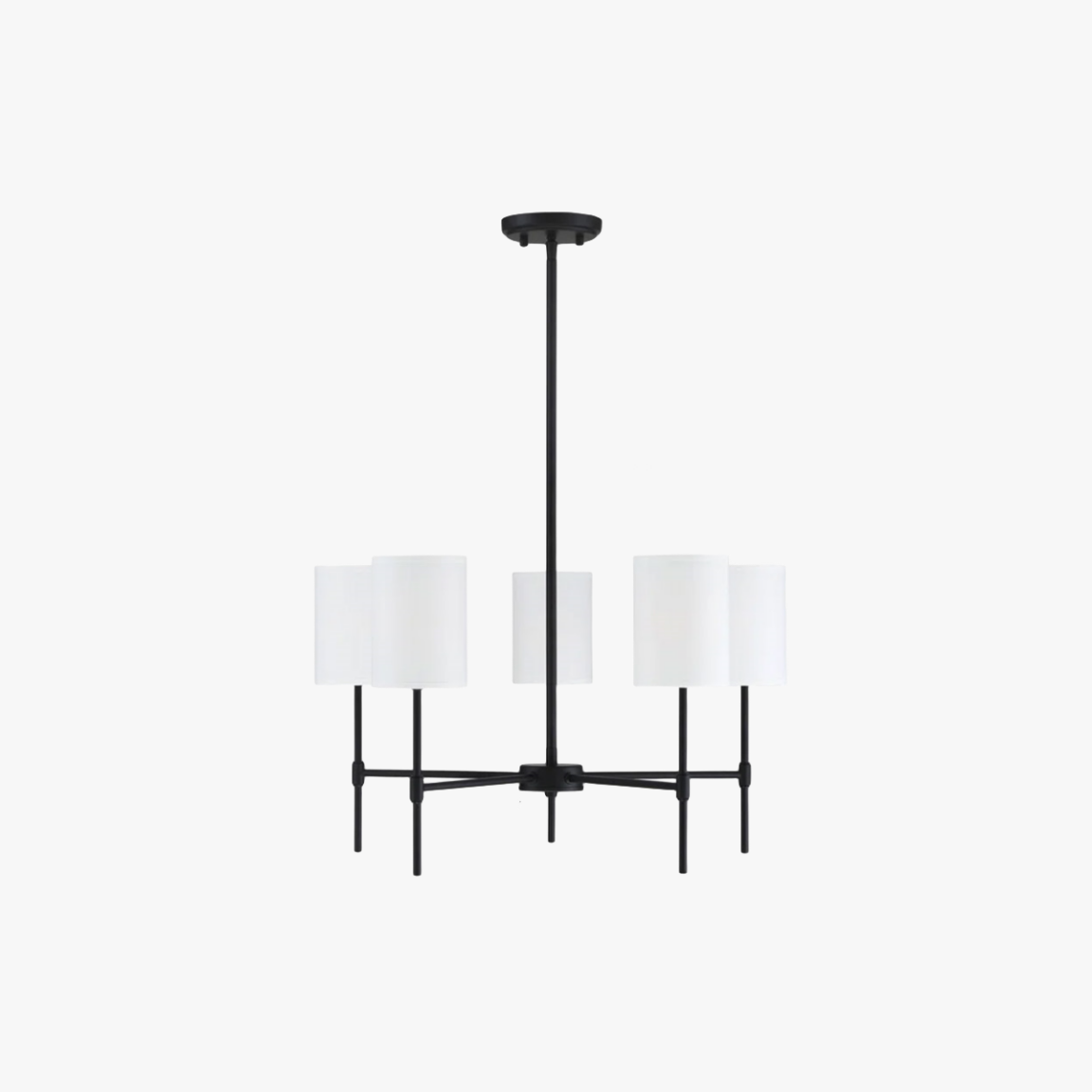 Silva Modern LED Chandelier Metal Fabric Bedroom Living Room