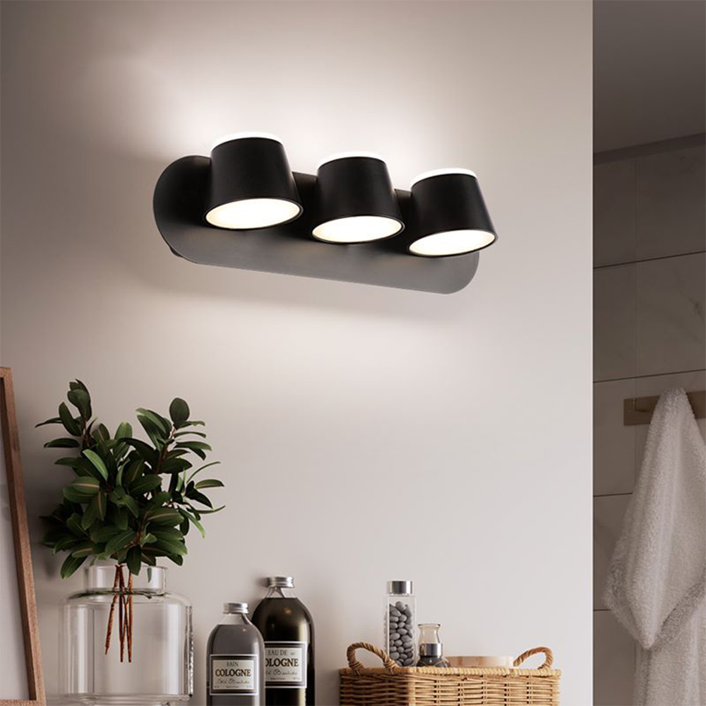 Arisha Modern Cylindrical Metal Mirror Front Wall Lamp