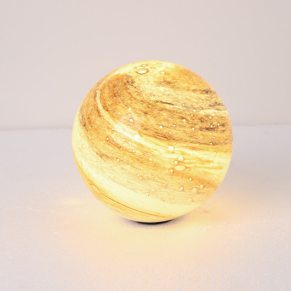 Aria Decorative Solar Acrylic Planet Outdoor Ground Light Milk Curry