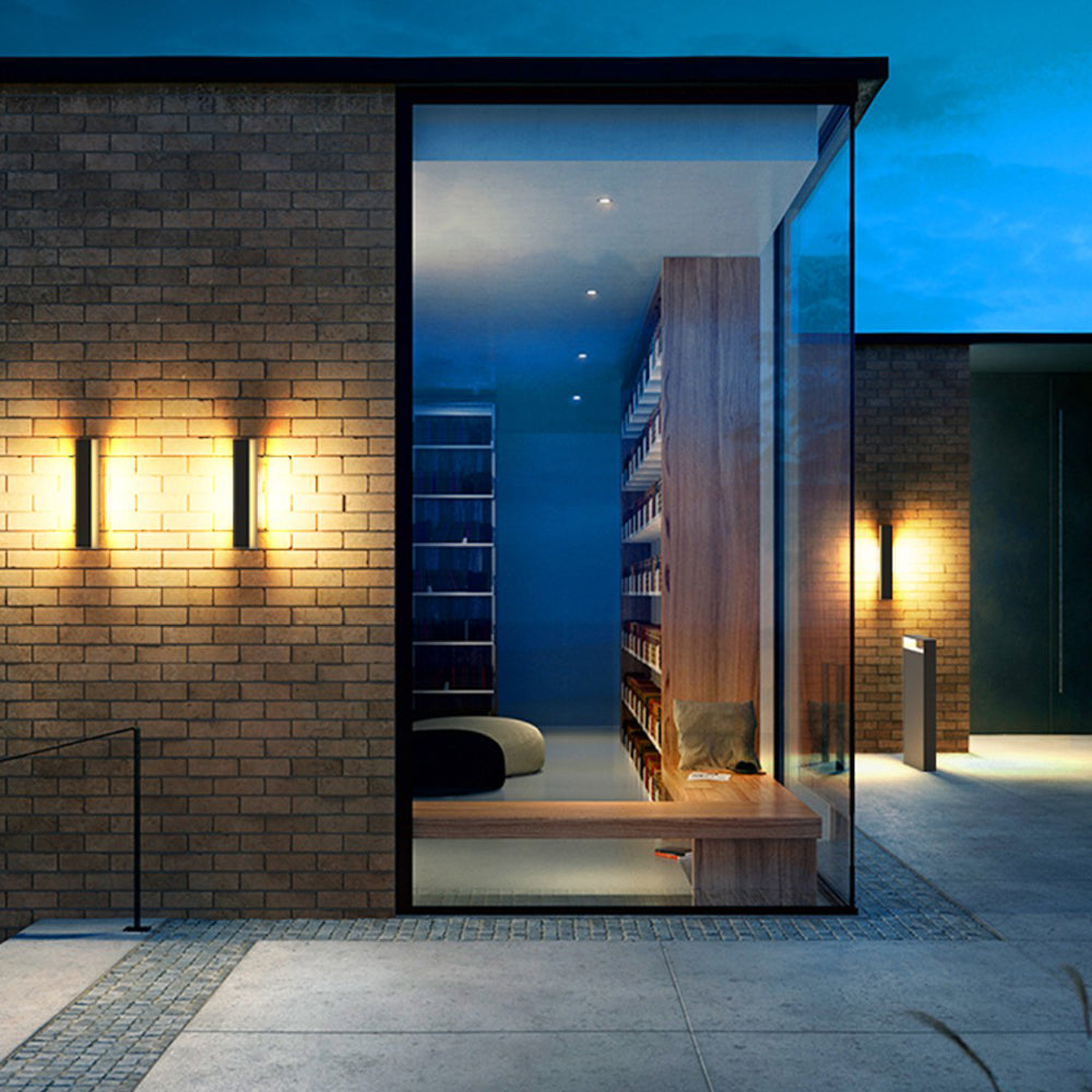 Ray Modern Hollow Metal Acrylic Outdoor Wall Lamp