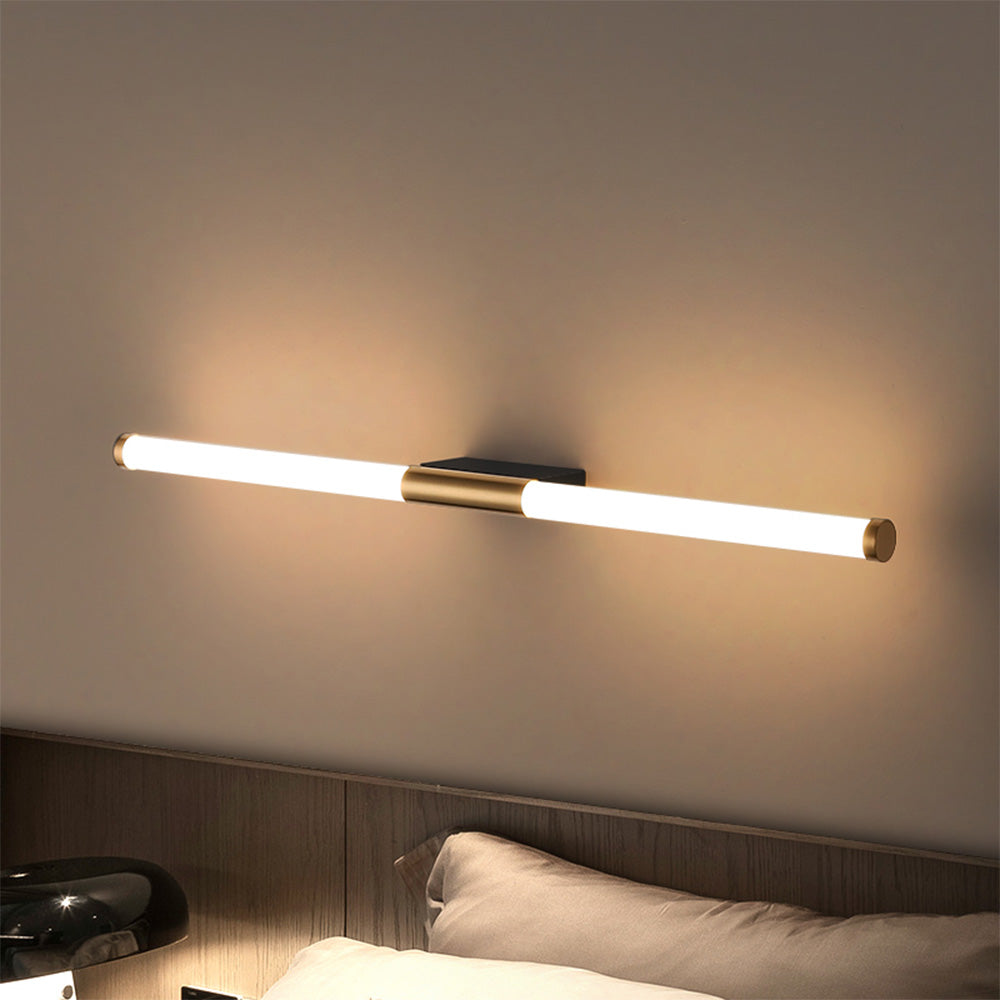 Leigh Modern Linear Copper Mirror Front Wall Lamp