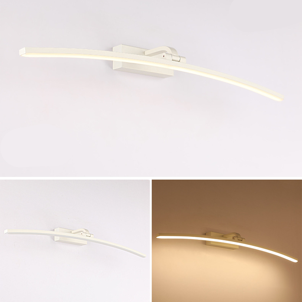 Arisha Modern Curved Mirror Front Metal Wall Lamp