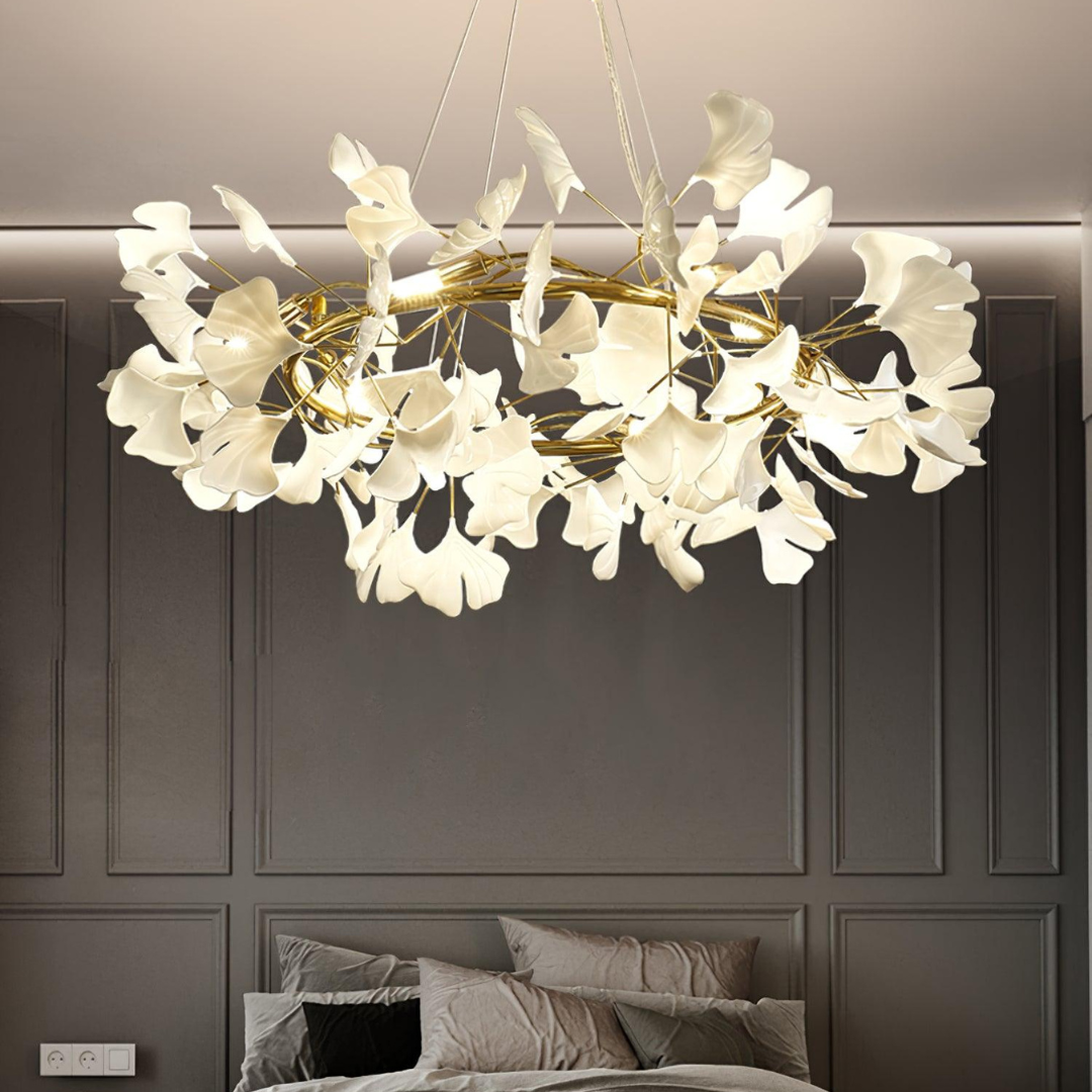 Olivia EarthenGlo Modern Kitchen Art Deco Chandelier Metal Ceramic