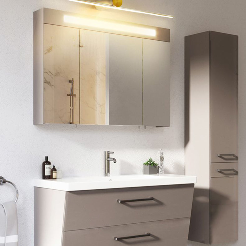 Arisha Modern Metal Linear Mirror Vanity Wall Lamp