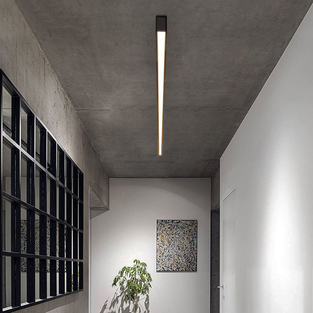 Edge Modern LED Linear Metal Flush Mount Ceiling Light