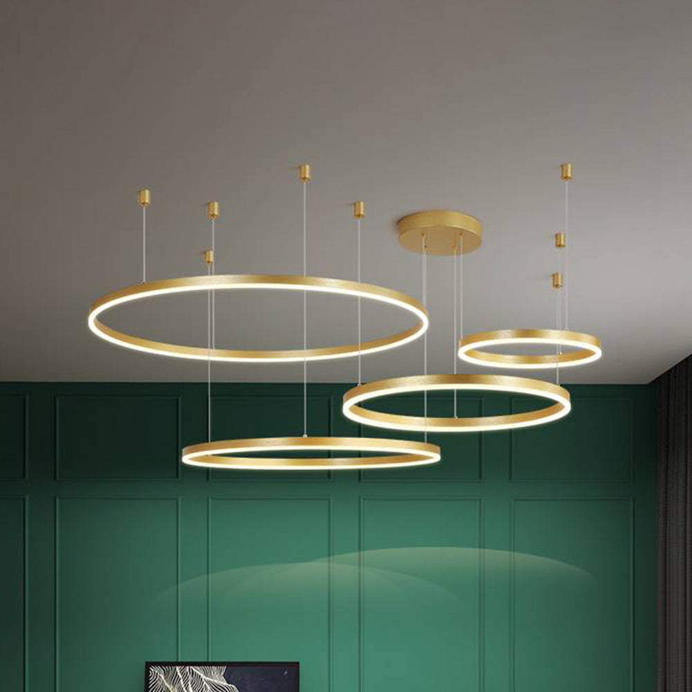 Arisha Modern Pendant Light Tir-Circle Metal