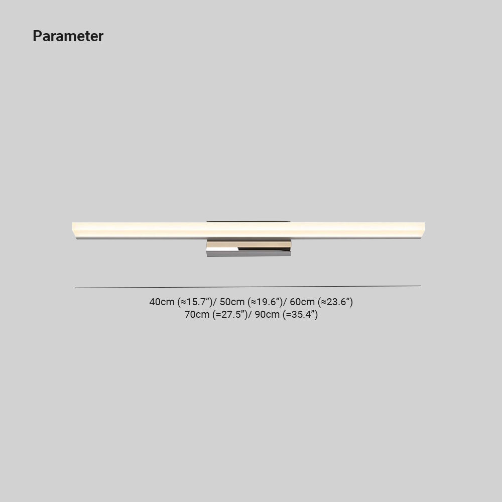 Arisha Minimalist Metal Linear Mirror Vanity Wall Lamp