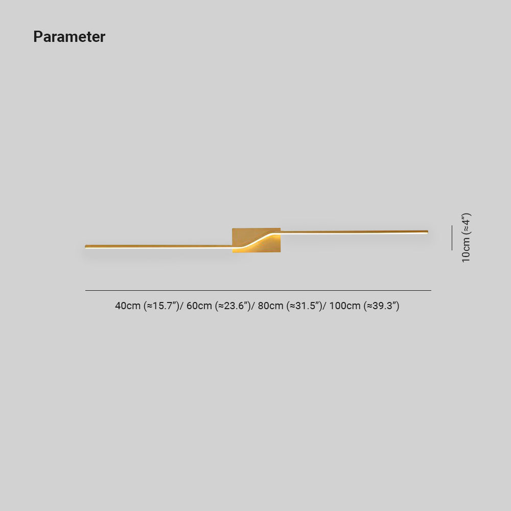 Arisha Luxury Curved Linear Wall Lamp - Letslighting