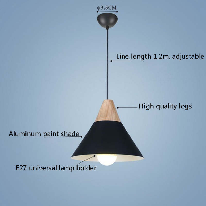 Valentina Multi-Shaped Wood And Pendant Light, 6 Colors - Letslighting