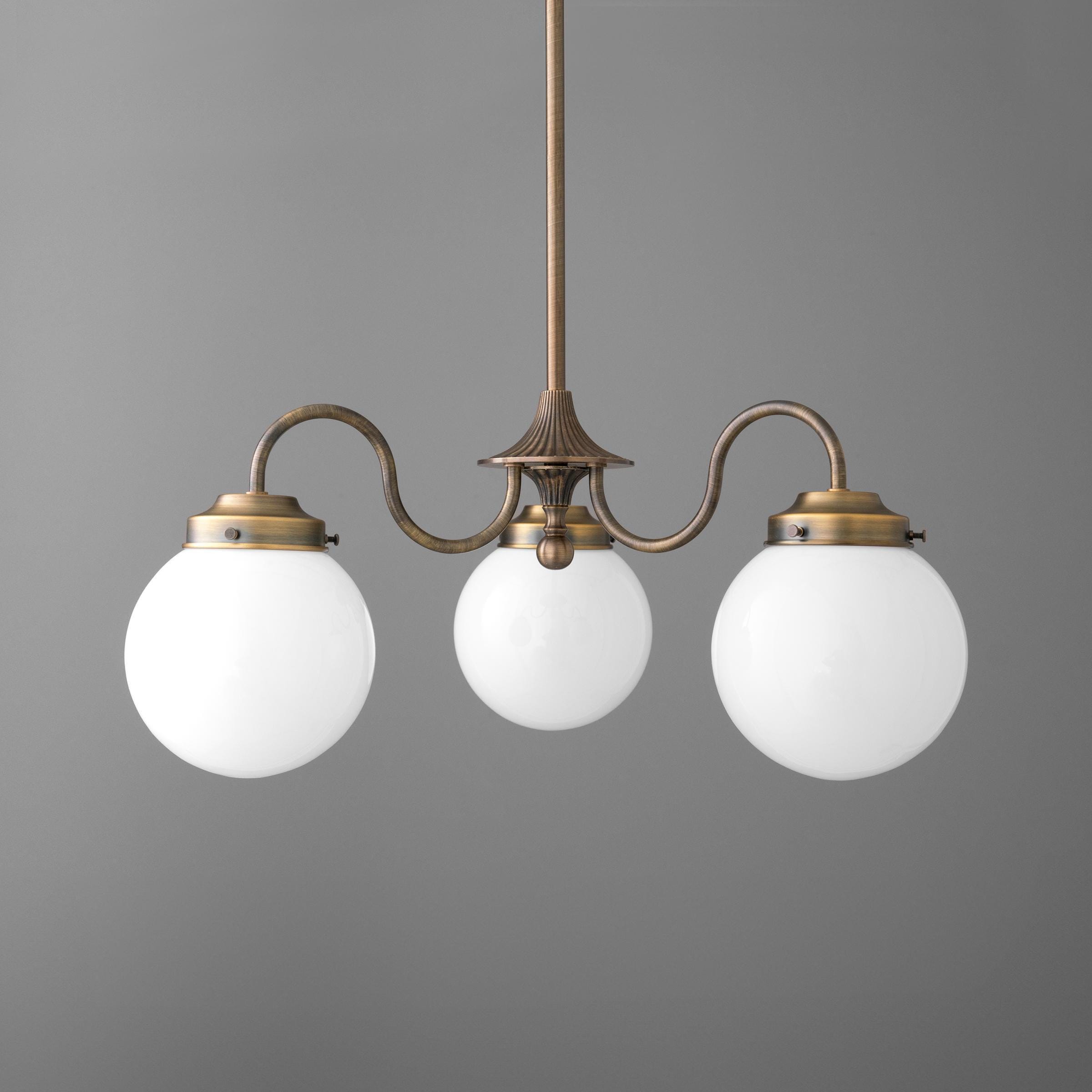 Pearl 3-Light Glass Chandelier