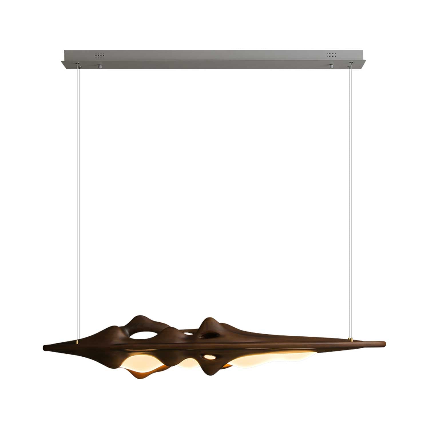 Ulsorira Topographic Wood Pendant Light - Letslighting