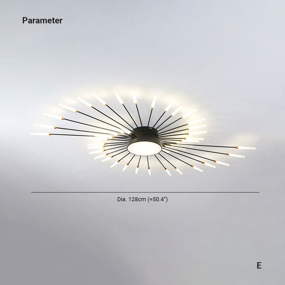 Arisha Modern Home Decoration Fireworks LED Ceiling Light - Letslighting