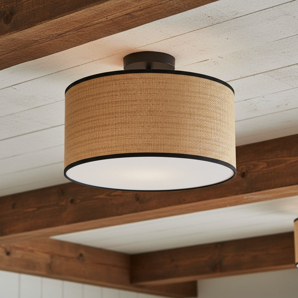 Rowan Ceiling Light Paper Brass