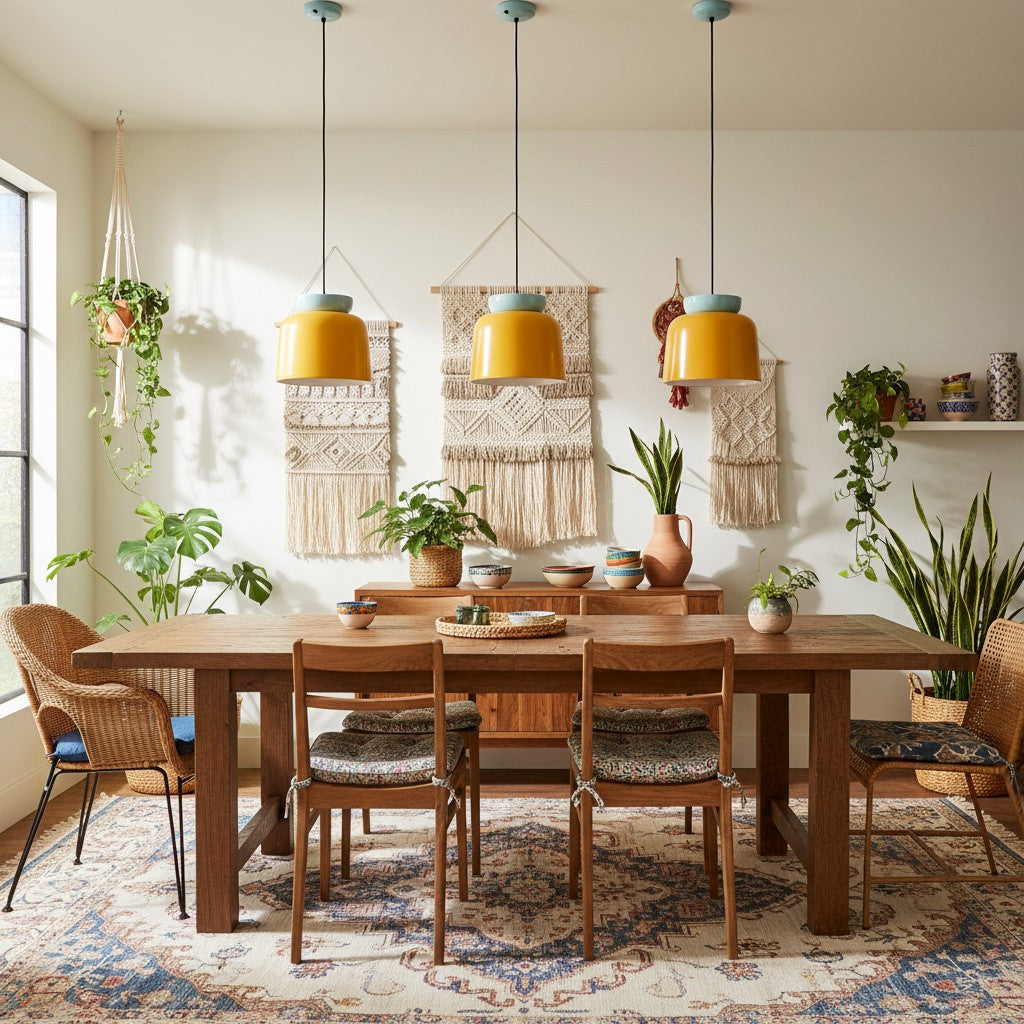 Hues Ceramic Bowl Pendant Light