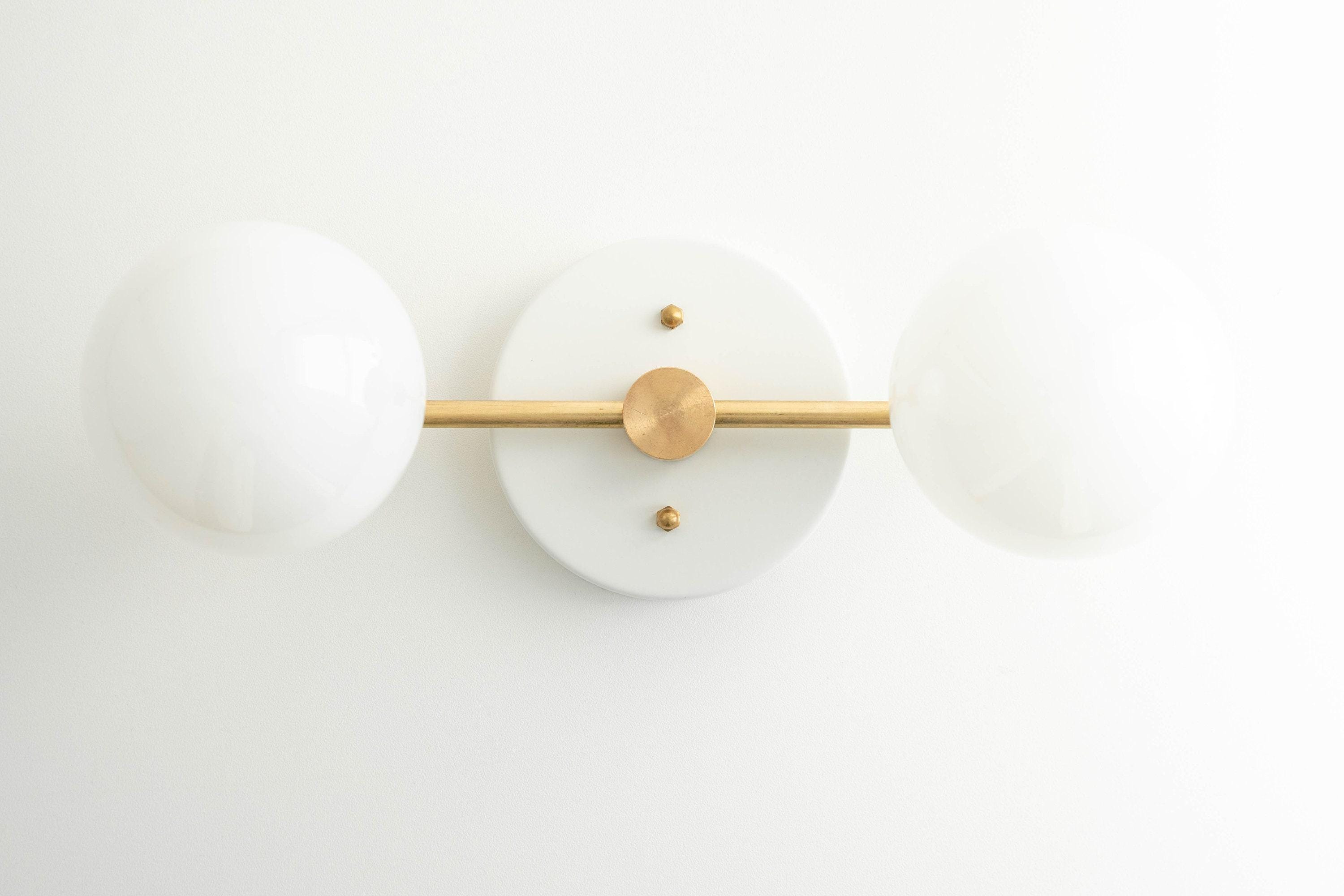 Pearl Modern Brass Wall Sconce for Bathroom