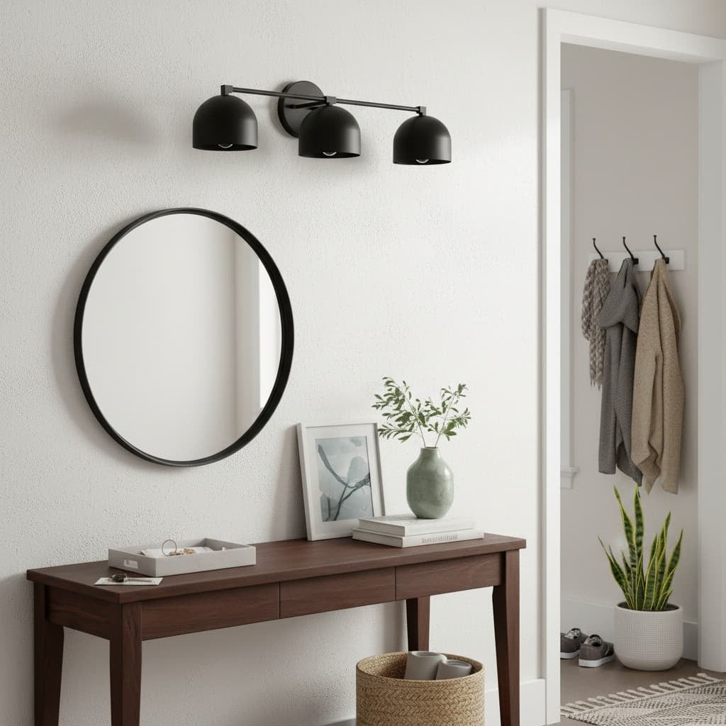 Chroma Brass White Wall Light Contemporary Living Room