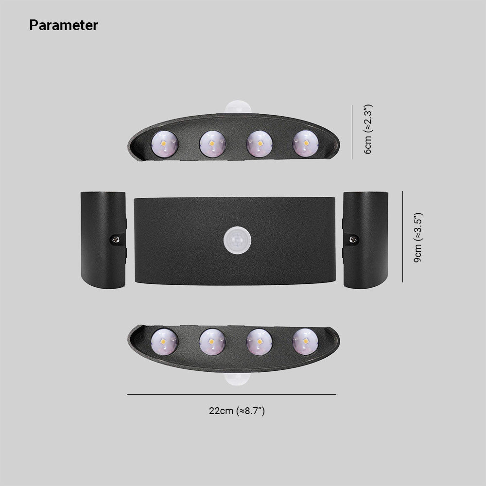 Orr Modern Simple Metal Fixtures Up And Down LED Light Wall Lamp