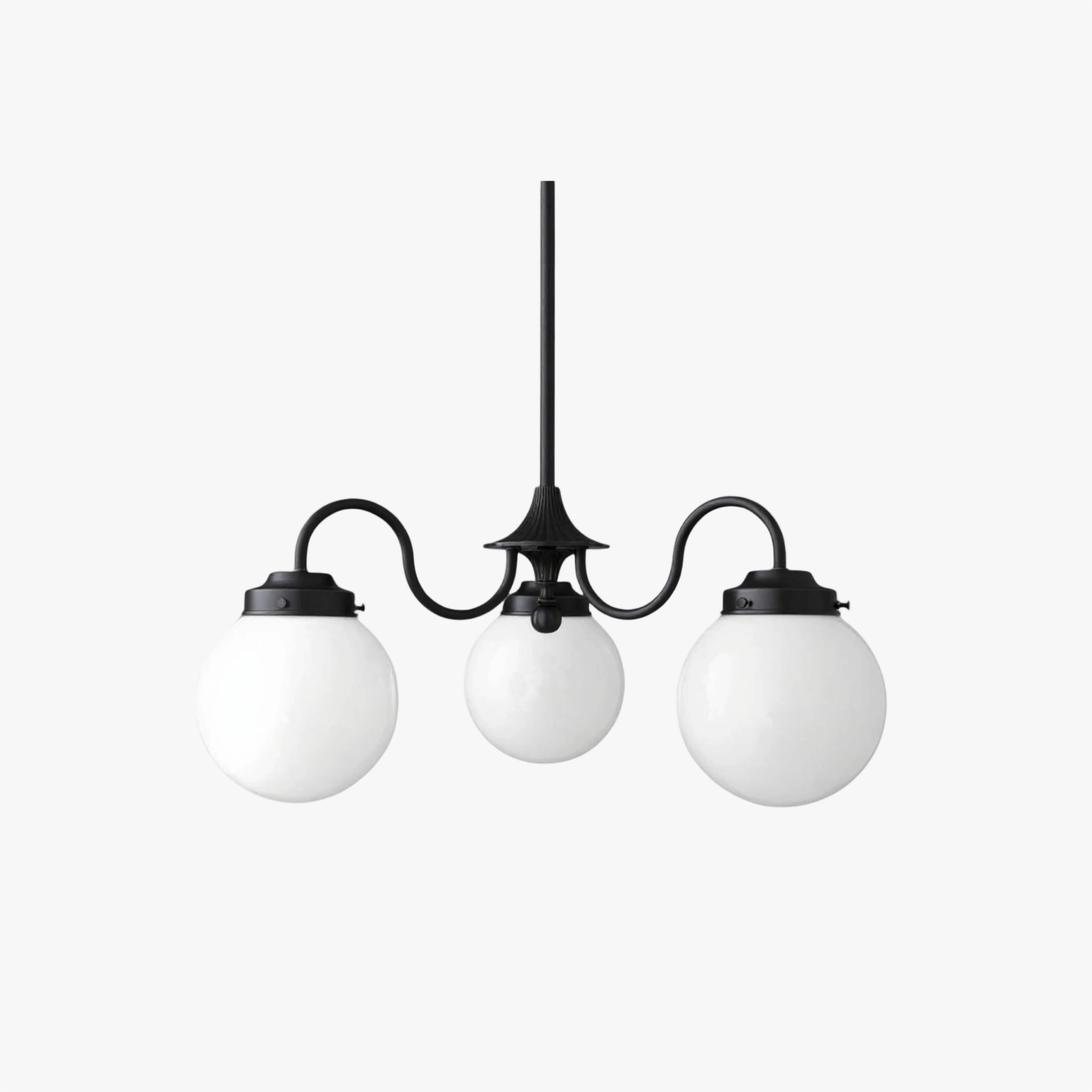 Pearl 3-Light Glass Chandelier