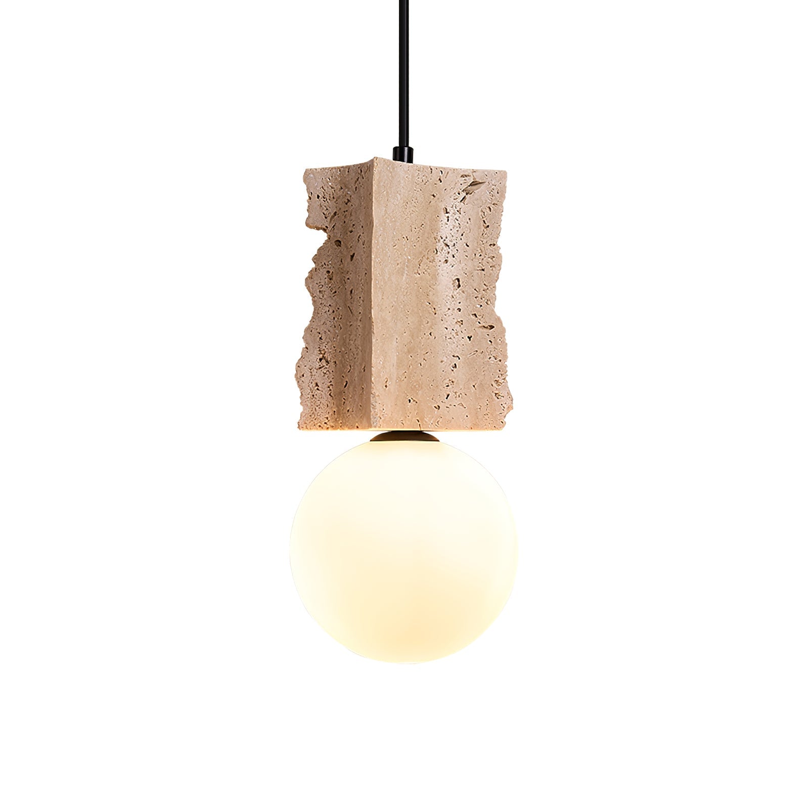 Travertine Raw Edge Pendant Light