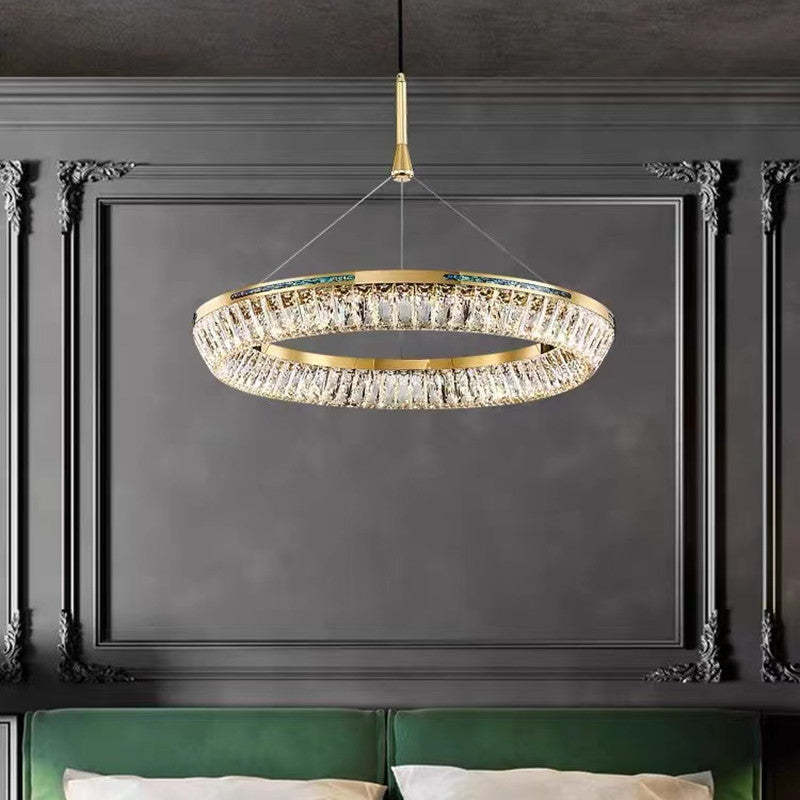 Kristy Modern Luxury Crystal Chandelier Tri-Circle - Letslighting
