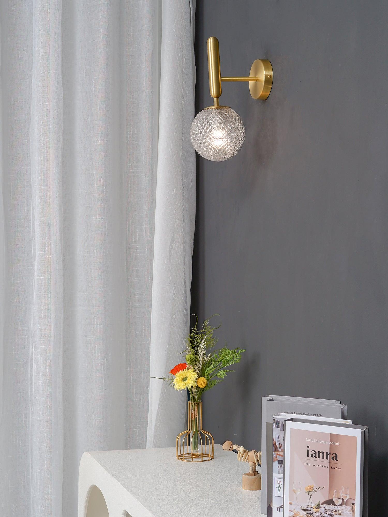 Culorara Modern Minimalist Brass Wall Lamp - Letslighting