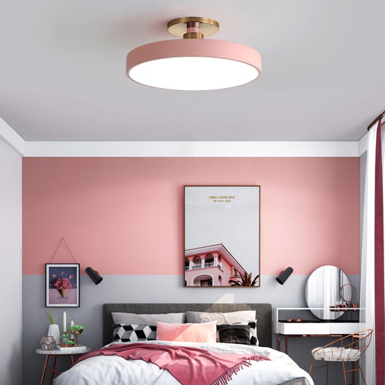 Aria Nordic Minimalist Round Flush Mount Ceiling Light