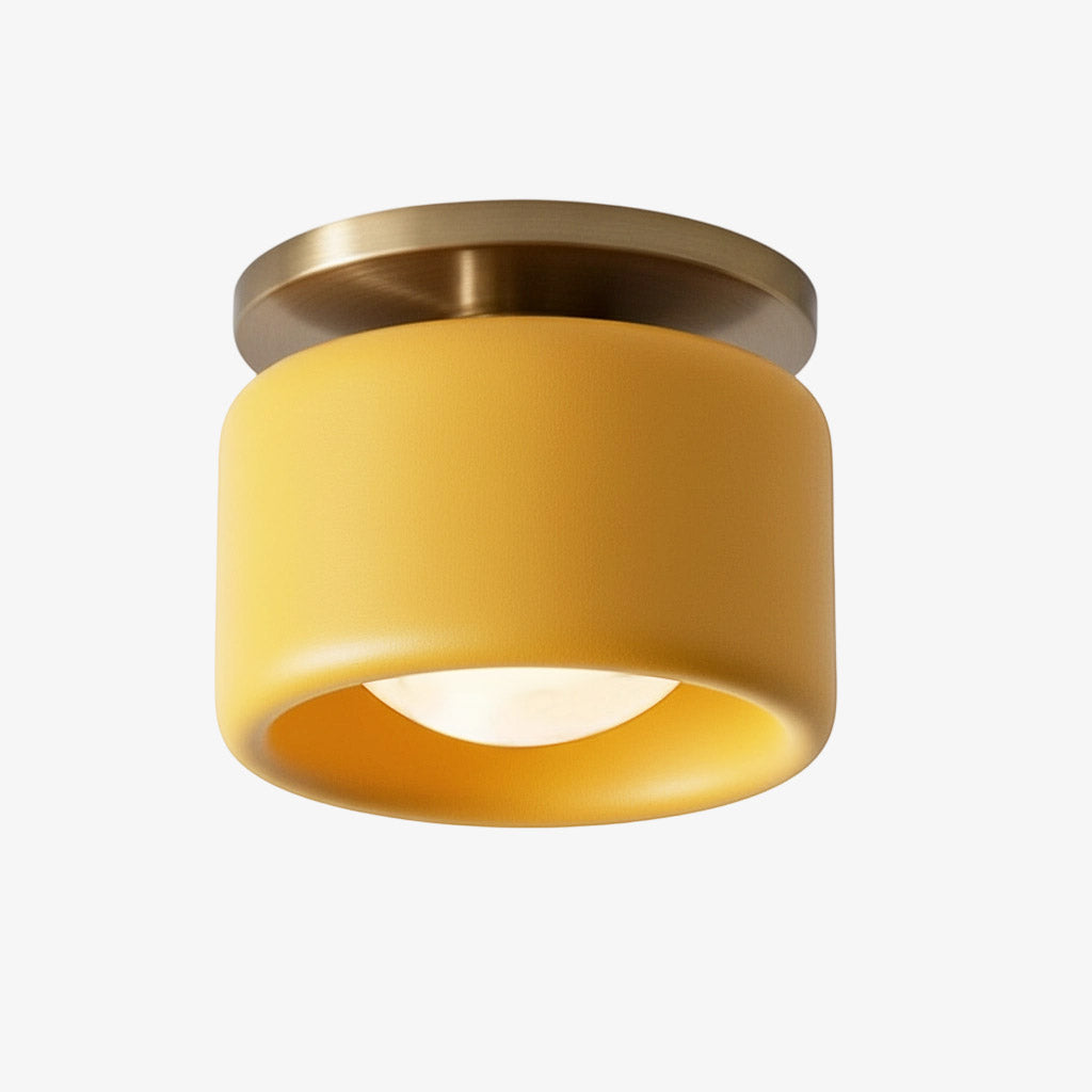 Kiln Porcelain Drum Ceiling Light